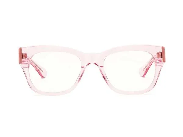 Miklos Reading/Bluelight Glasses - Clear Pink