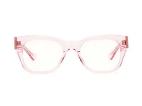 Miklos Reading/Bluelight Glasses - Clear Pink