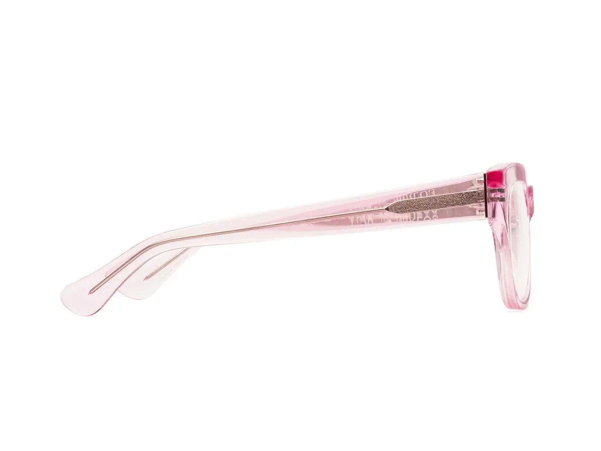 Miklos Reading/Bluelight Glasses - Clear Pink