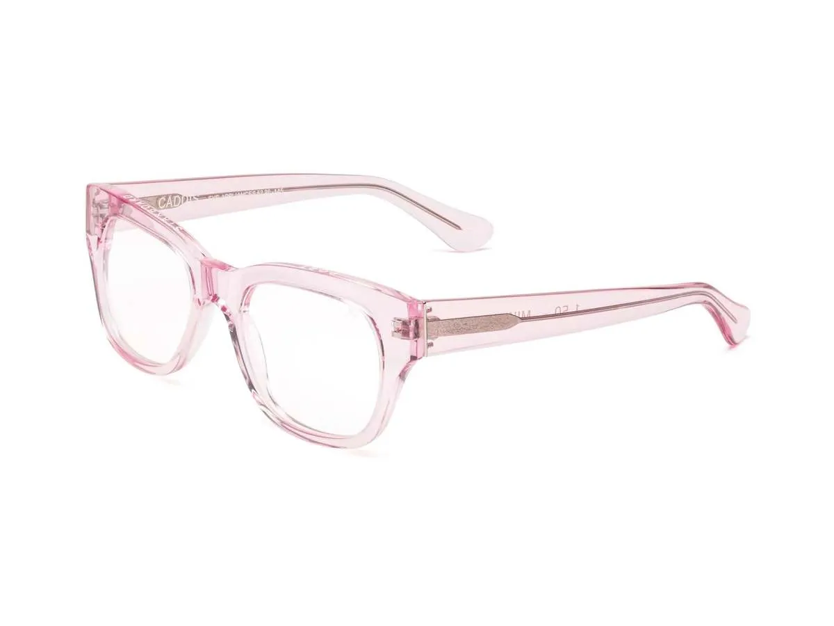 Miklos Reading/Bluelight Glasses - Clear Pink