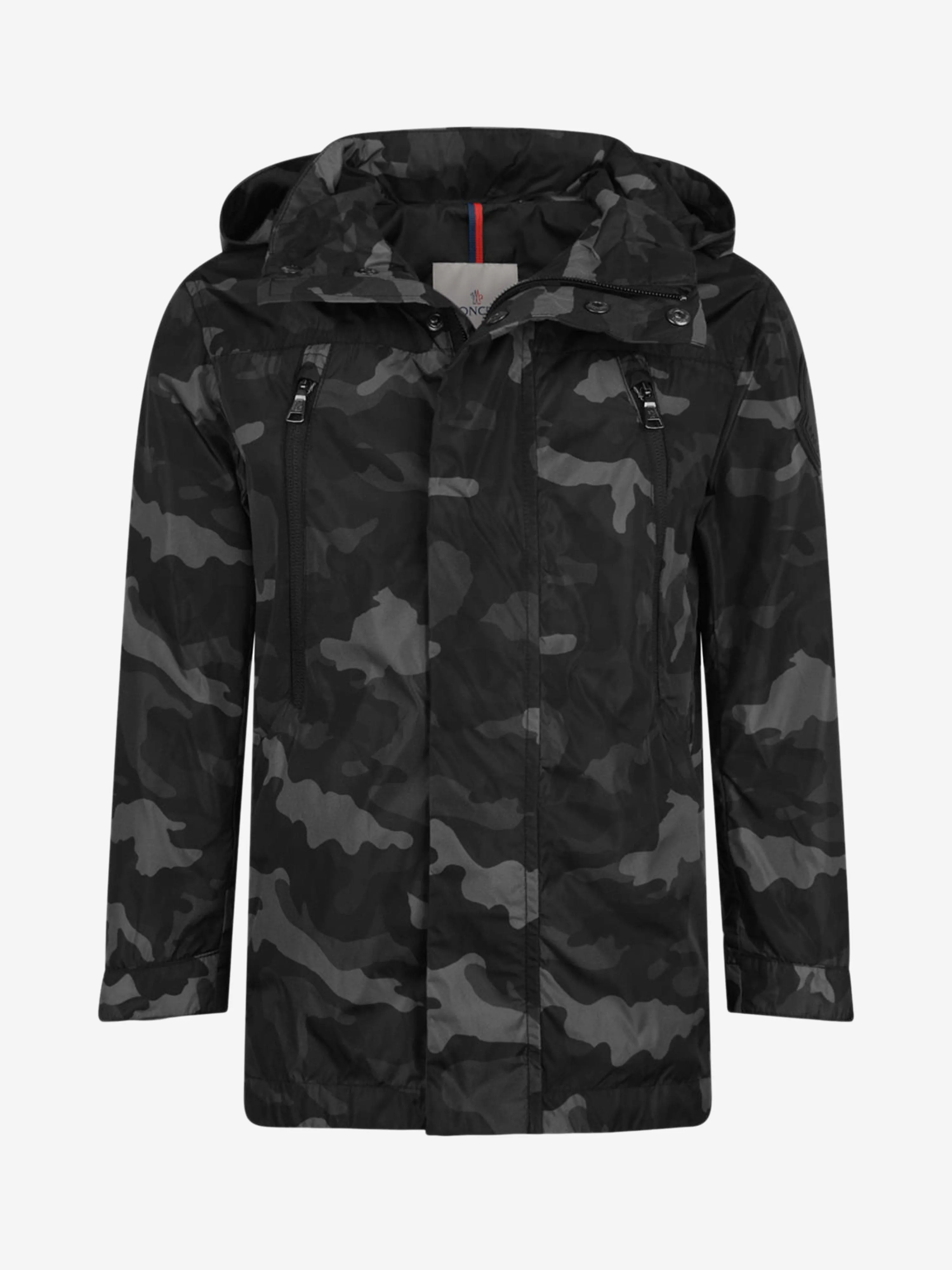 Moncler Enfant Boys & Grey Camouflage Ribble Jacket