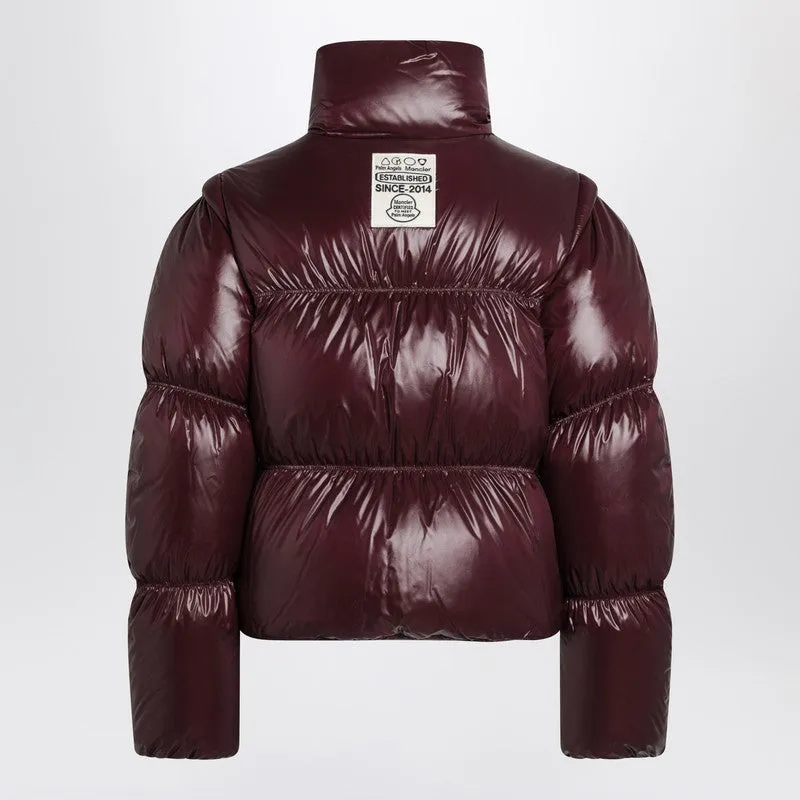 Moncler X Palm Angels Noella Burgundy Short Down Jacket