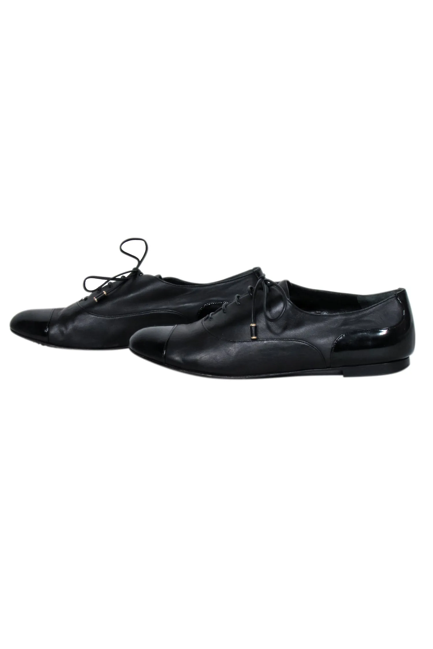 Moschino Cheap & Chic - Black Leather Oxfords Sz 8.5