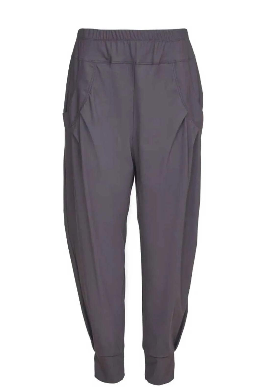 Naya Cuffed Leg Casual Trousers, Anthracite Grey