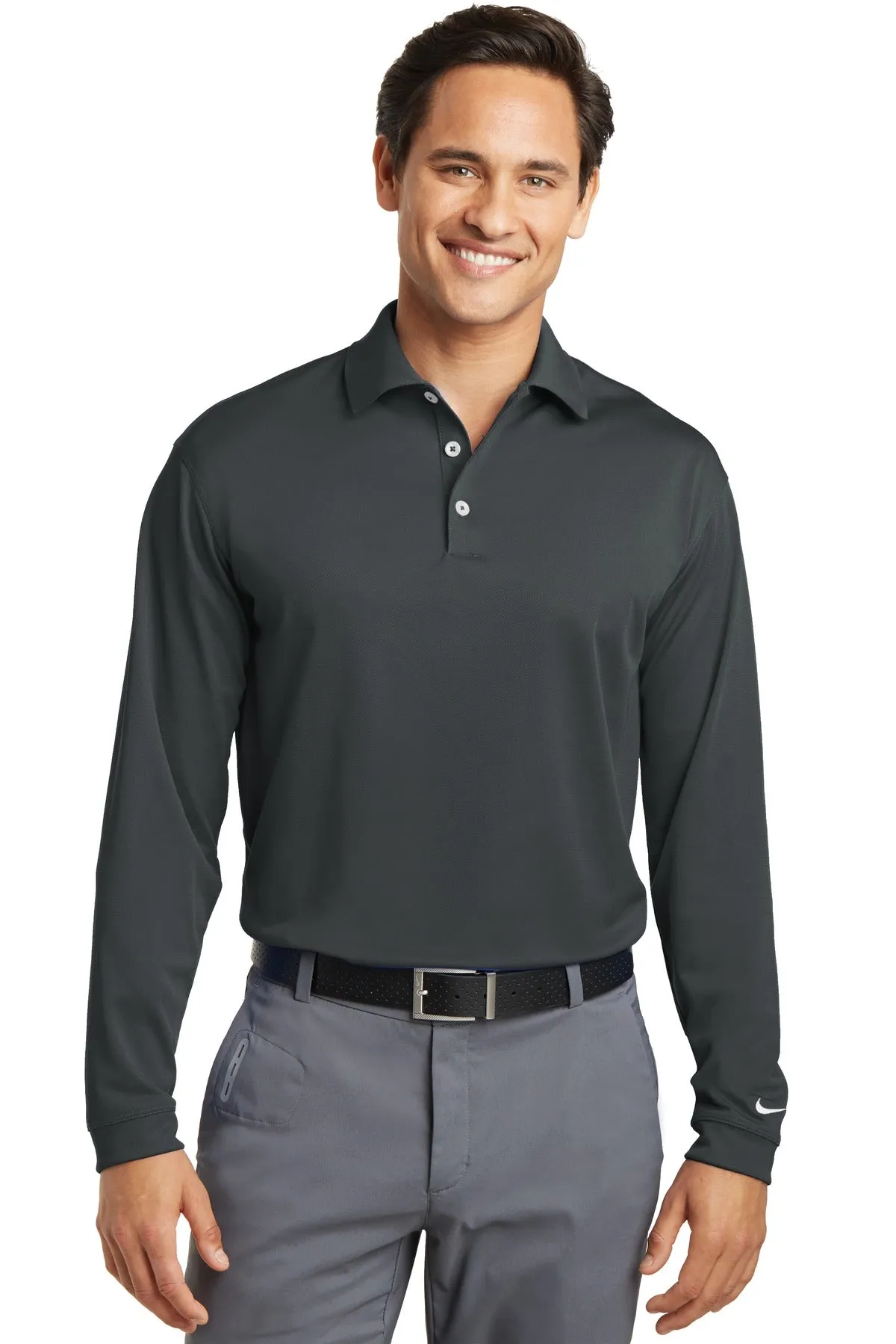 Nike Men's Tall Long Sleeve Dri-FIT Stretch Tech Polo. 604940