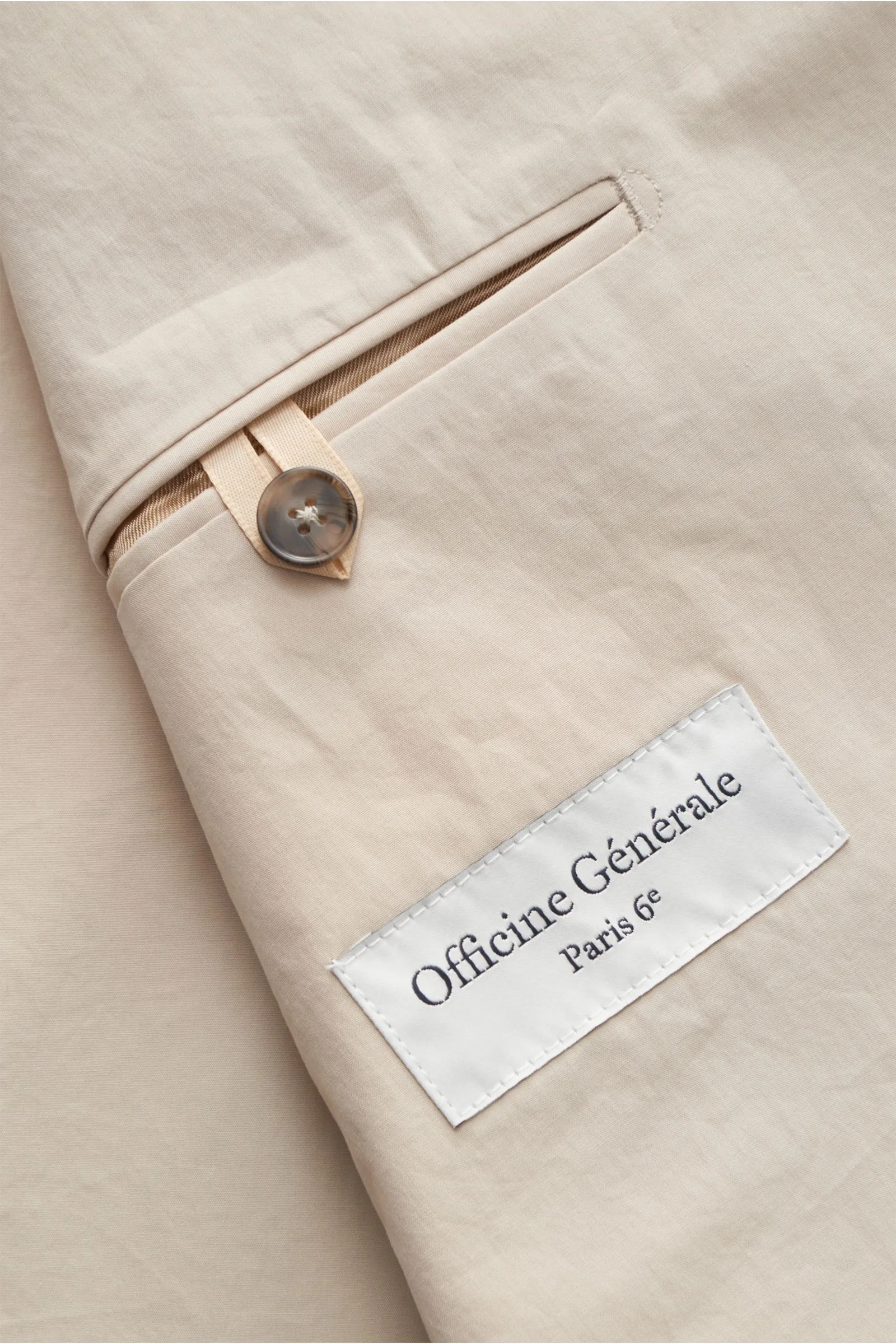 OFFICINE GÉNÉRALE smart-casual jacket 'Arthus' beige