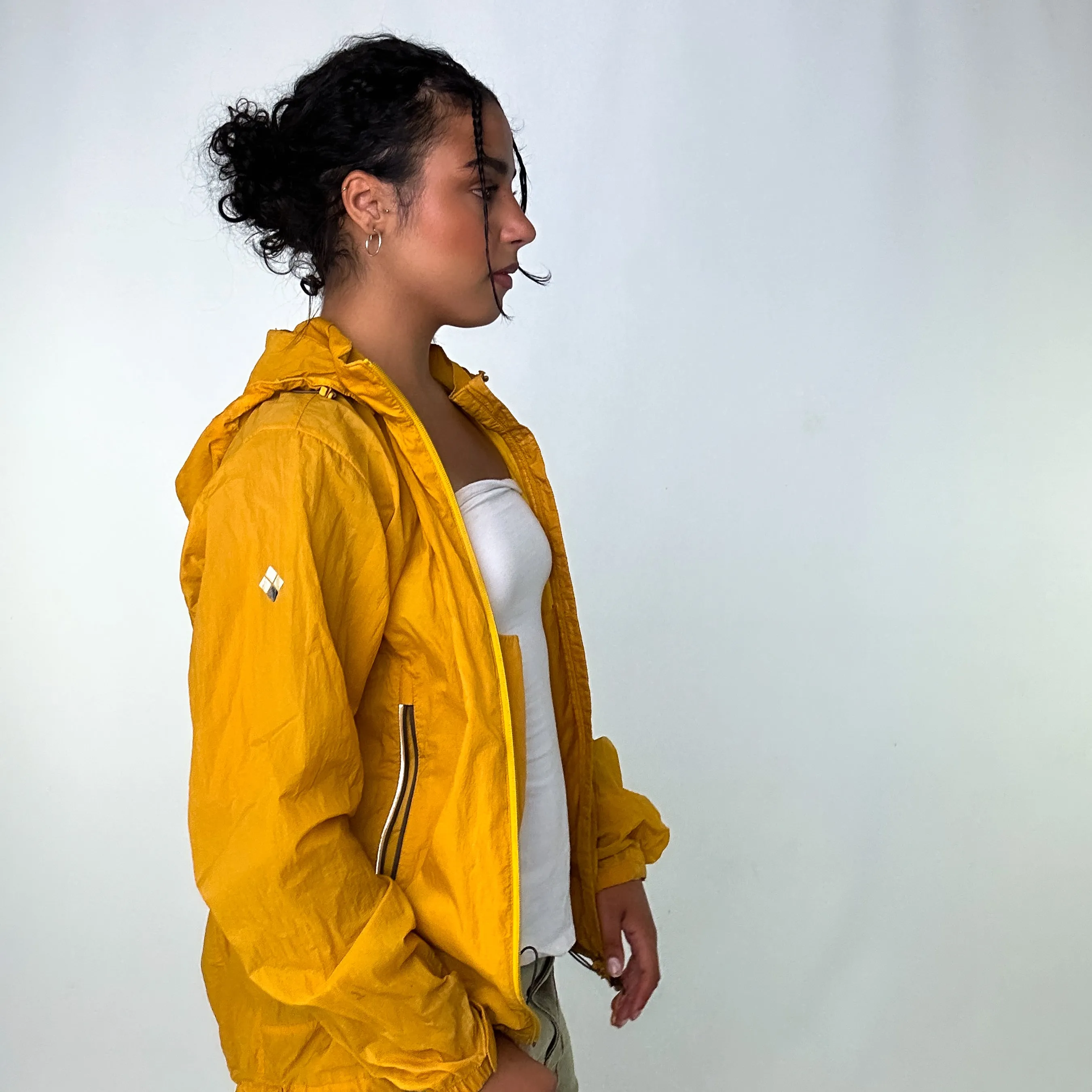 Orange 90s Montbell Light Rain Jacket (XL)