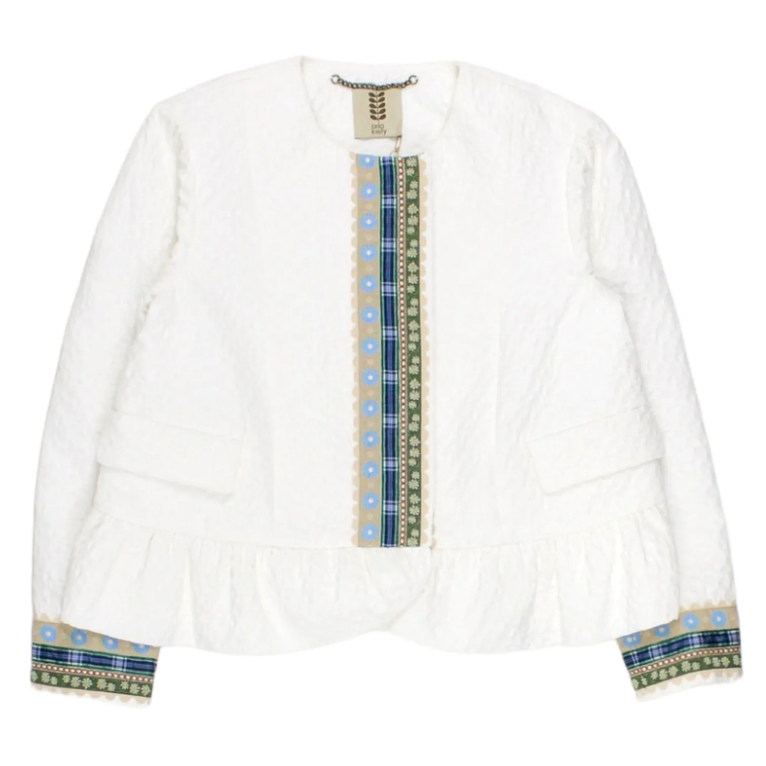 Orla Kiely White Floral Jacquard Jacket