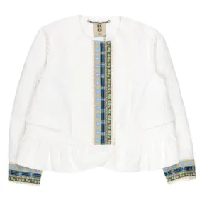 Orla Kiely White Floral Jacquard Jacket