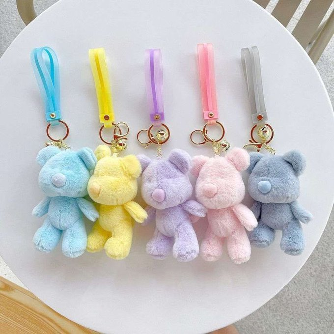 Pastel Bear Keychain MK18864