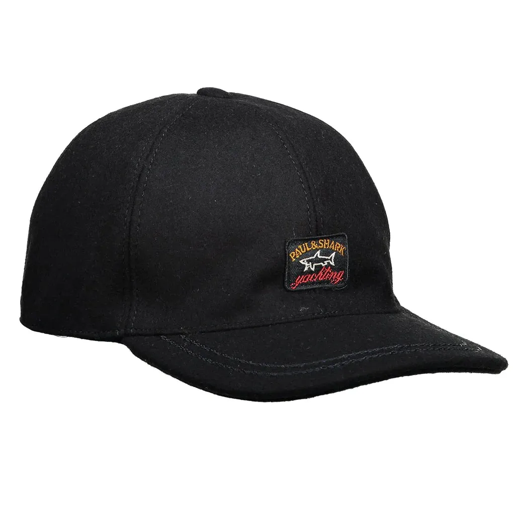 Paul & Shark Wool Baseball Hat Black