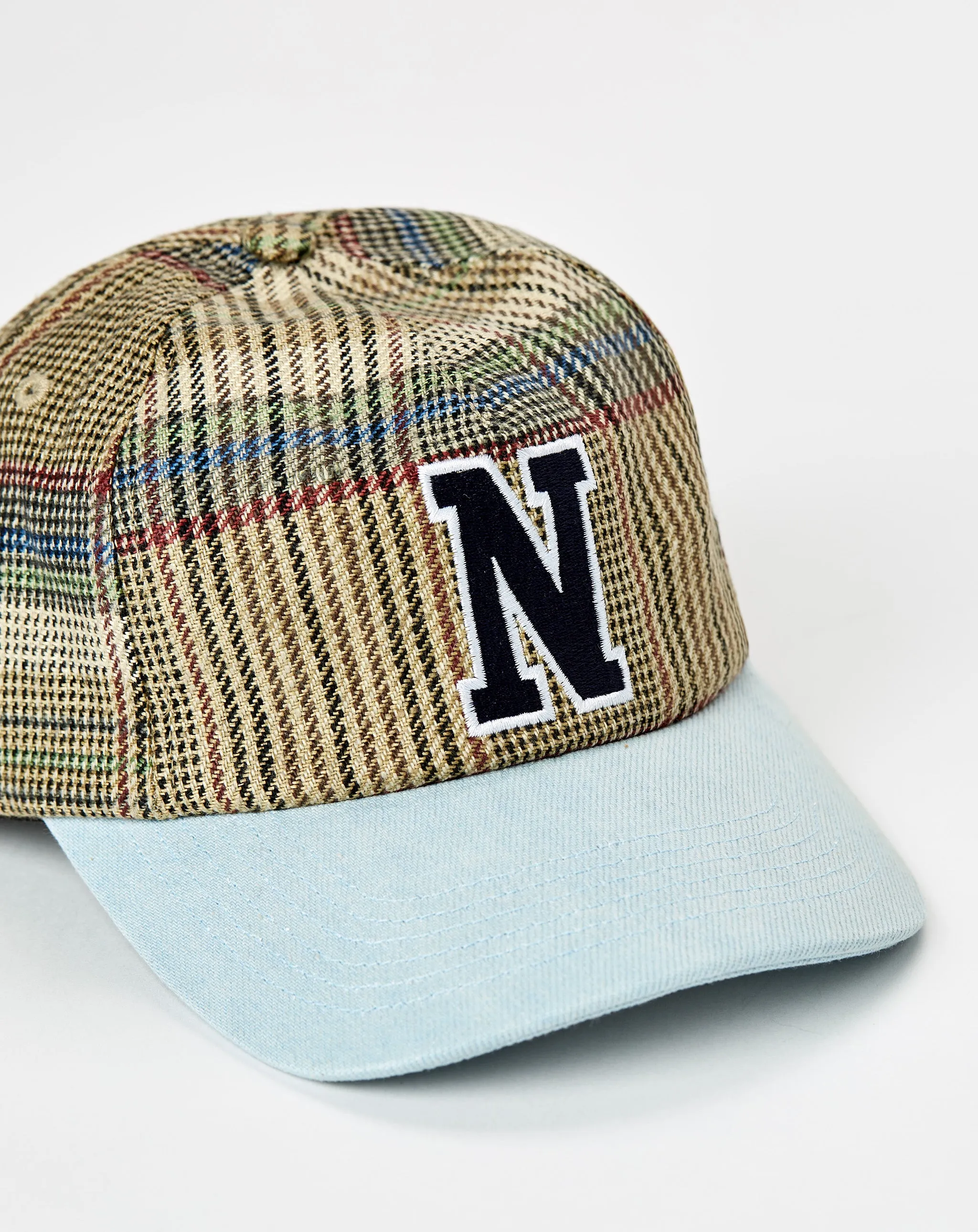 Plaid Crown 5-Panel Hat