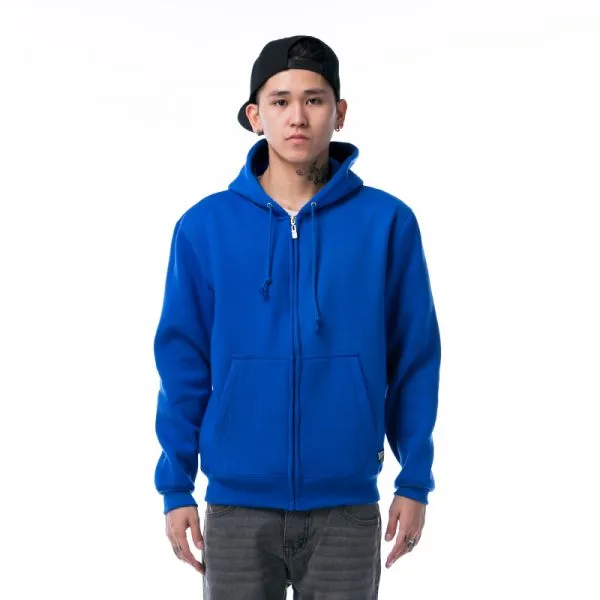 Plain Colored Zip Up Hoodie for Men - Cotton