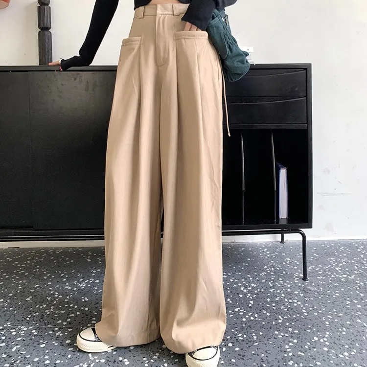 Pocket String Strap Oversized Trouser