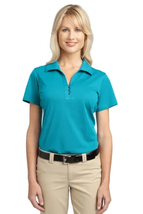 Port Authority Ladies Tech Pique Polo L527 Deep Teal Blue