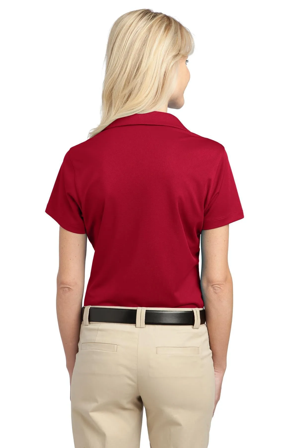 Port Authority Ladies Tech Pique Polo L527 Rich Red