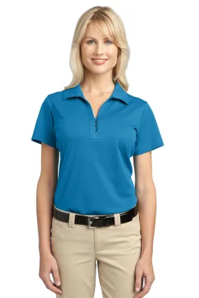 Port Authority Ladies Tech Pique Polo L527 Vivid Blue