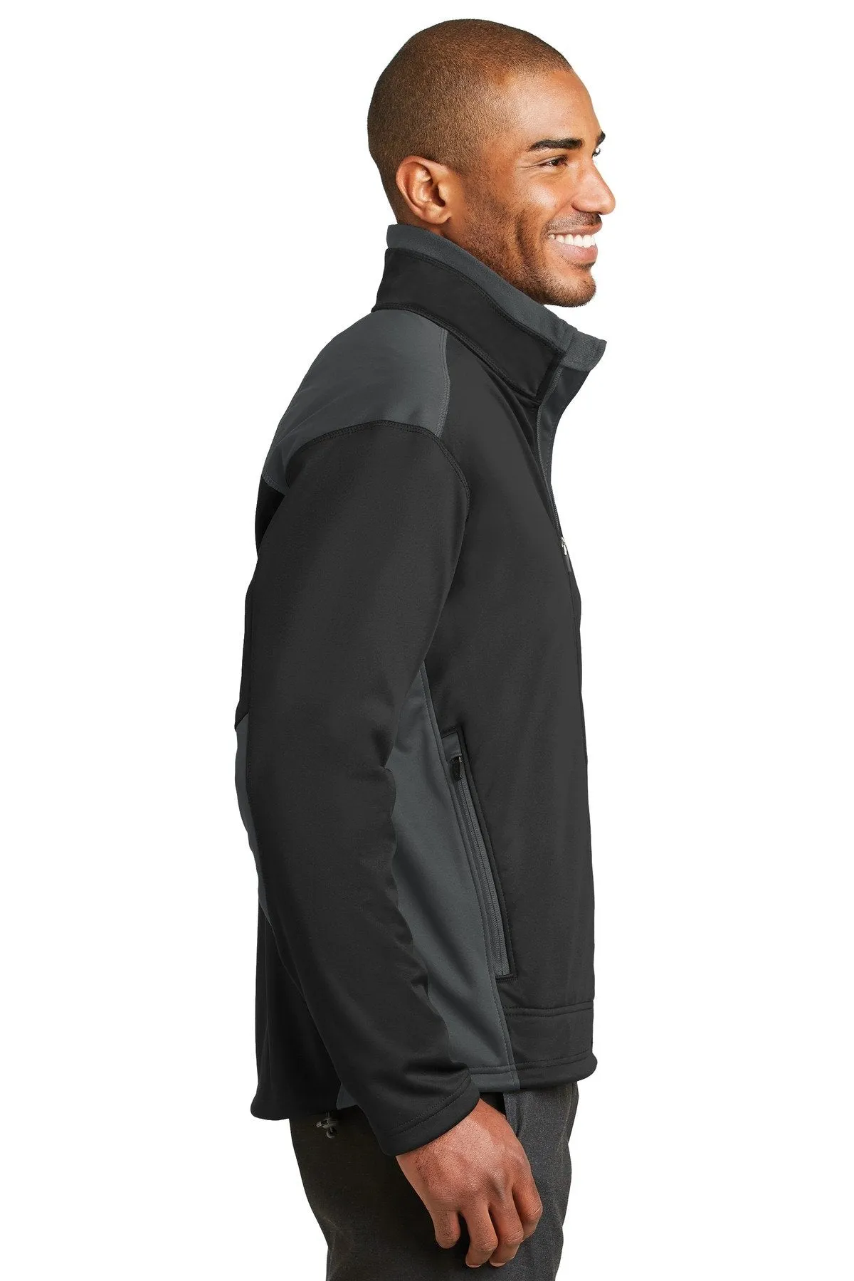 Port Authority Two-Tone Soft Shell Jacket J794 Black/Graphite