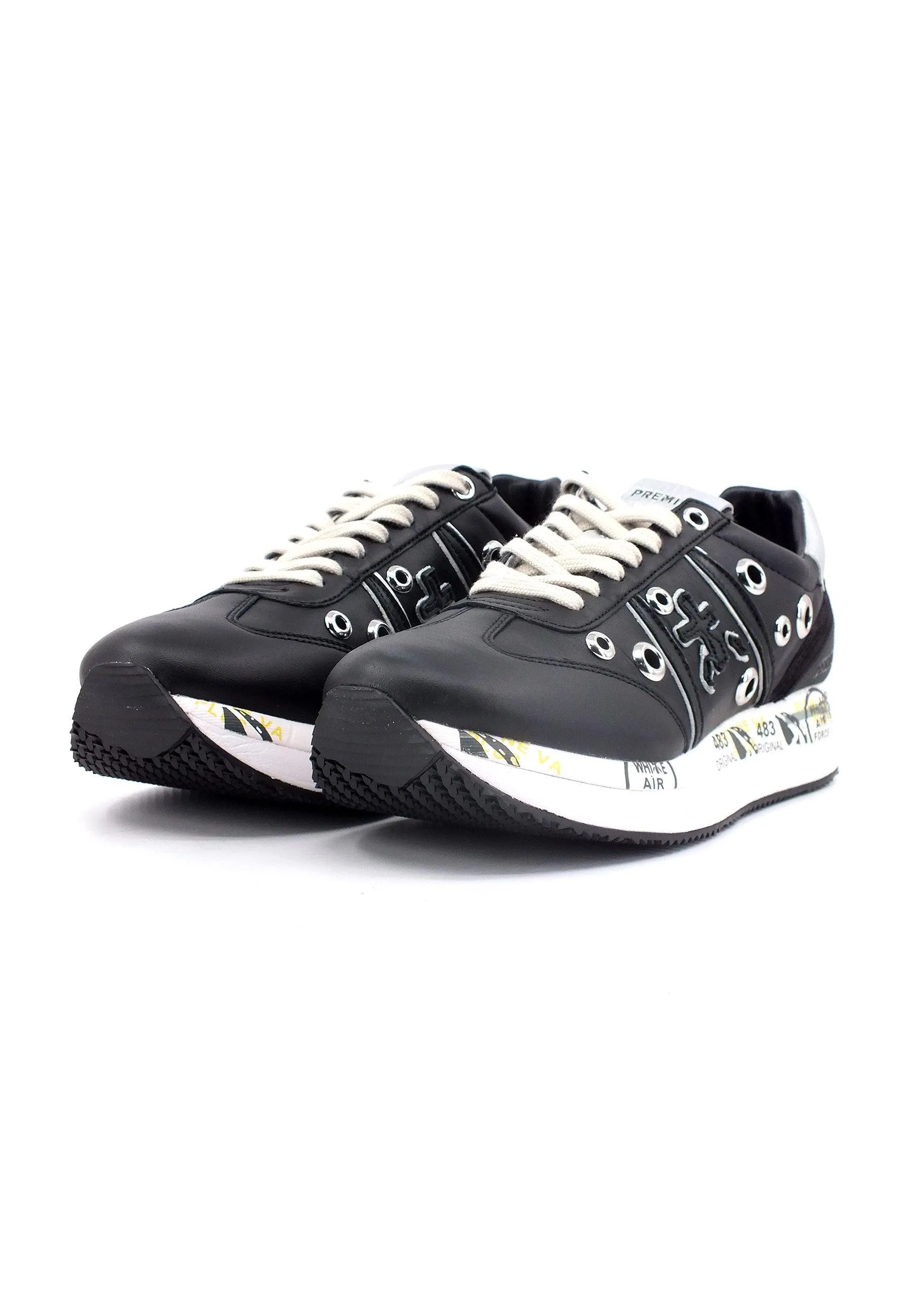 PREMIATA Sneaker Borchie Donna Black CONNY-6553