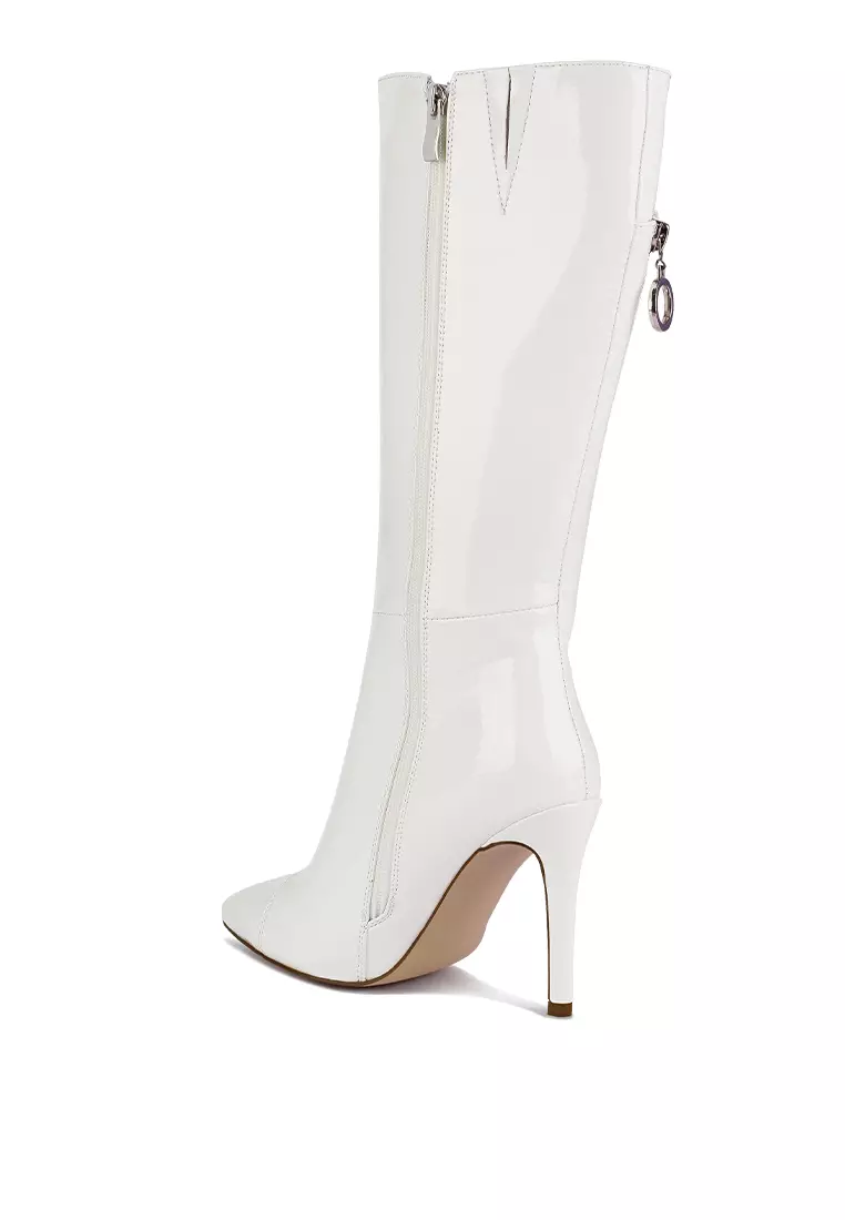 Rag & CO. TSAROH Zip Around Calf Boot In White