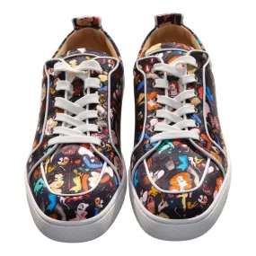 Rantulow Orlato Flat Crepe Satin Multicolour Limited Edition Dr Bored Print Sneakers