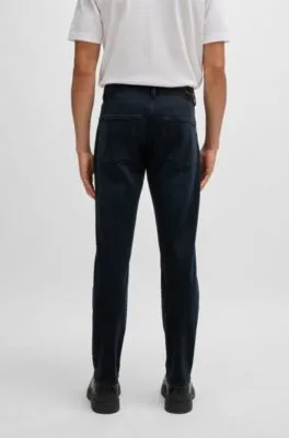 Regular-fit jeans in blue-black super-soft denim