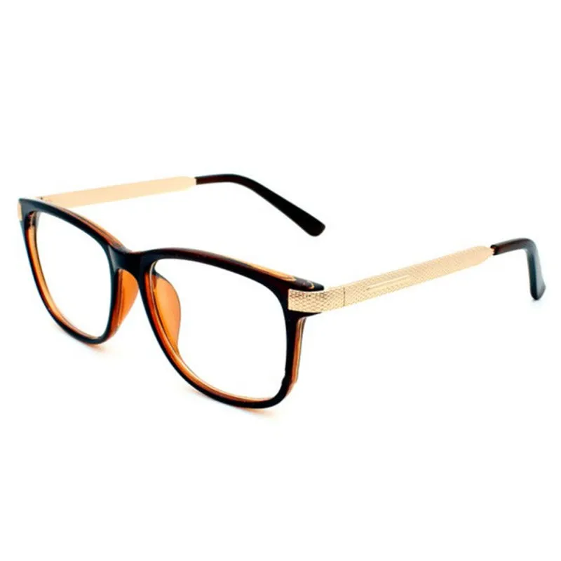 Retro Square Frames Eye Glasses Women Metal Frame Eyewear Nerd Glasses Spectacles PY6 SM6