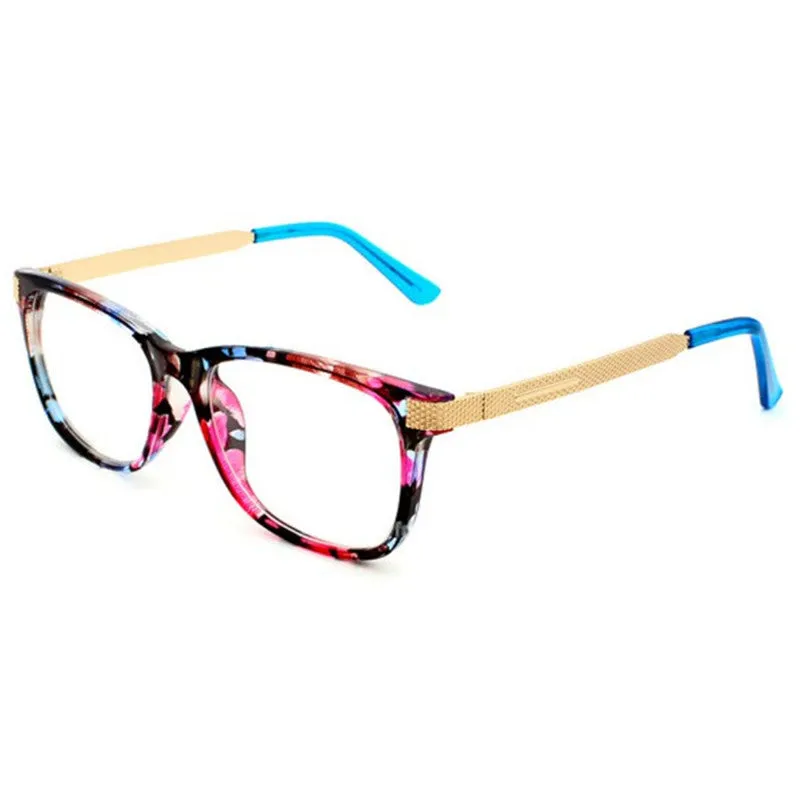 Retro Square Frames Eye Glasses Women Metal Frame Eyewear Nerd Glasses Spectacles PY6 SM6