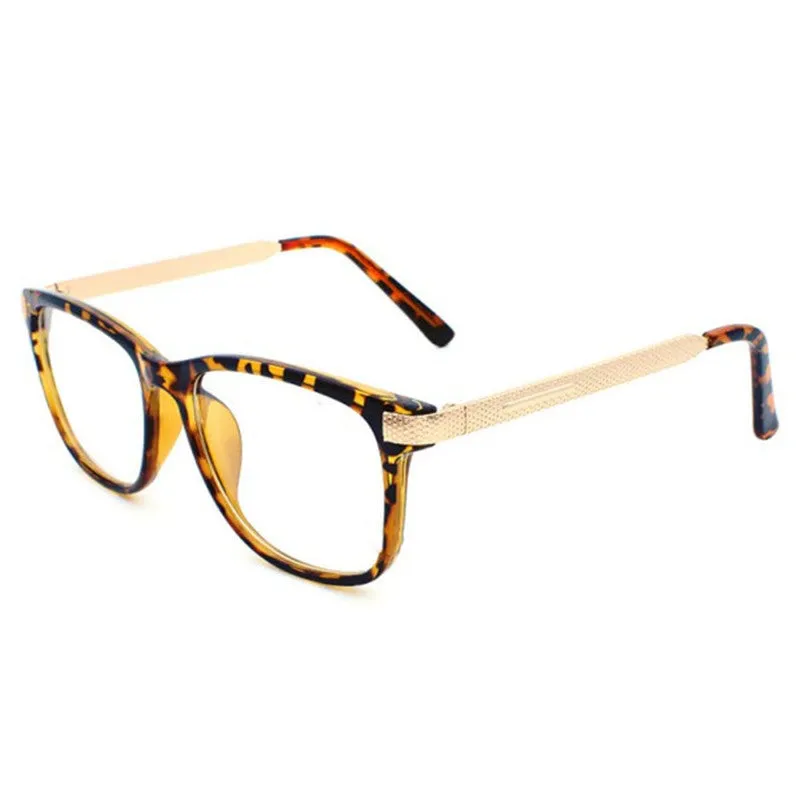 Retro Square Frames Eye Glasses Women Metal Frame Eyewear Nerd Glasses Spectacles PY6 SM6