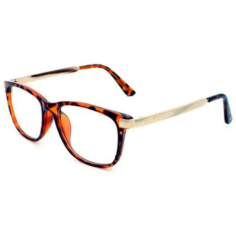 Retro Square Frames Eye Glasses Women Metal Frame Eyewear Nerd Glasses Spectacles PY6 SM6