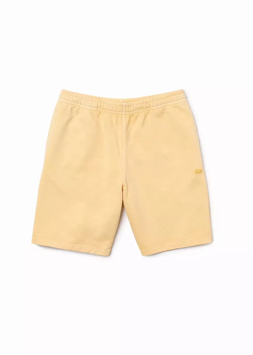 Short Lacoste en molleton logo jaune