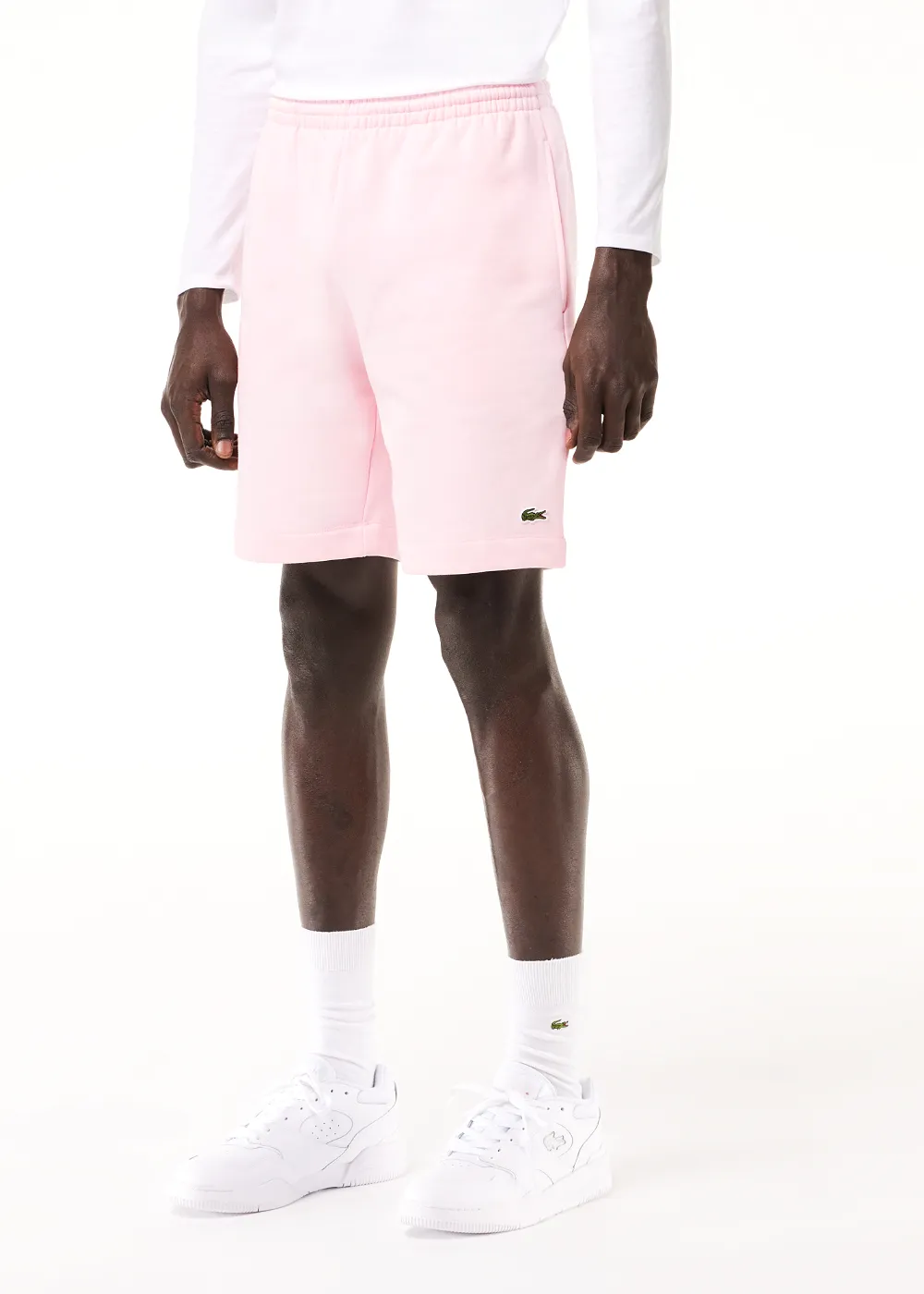 Short Lacoste Lacoste en molleton rose