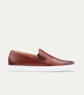 Slip On Sneaker In Brandy Antique