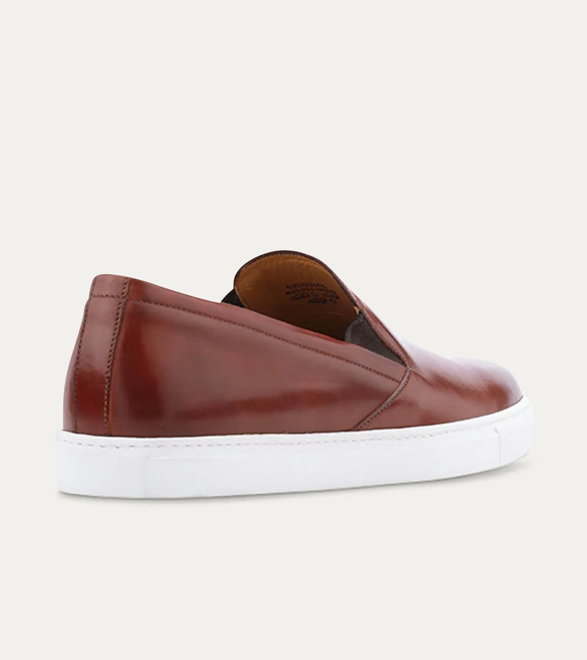 Slip On Sneaker In Brandy Antique