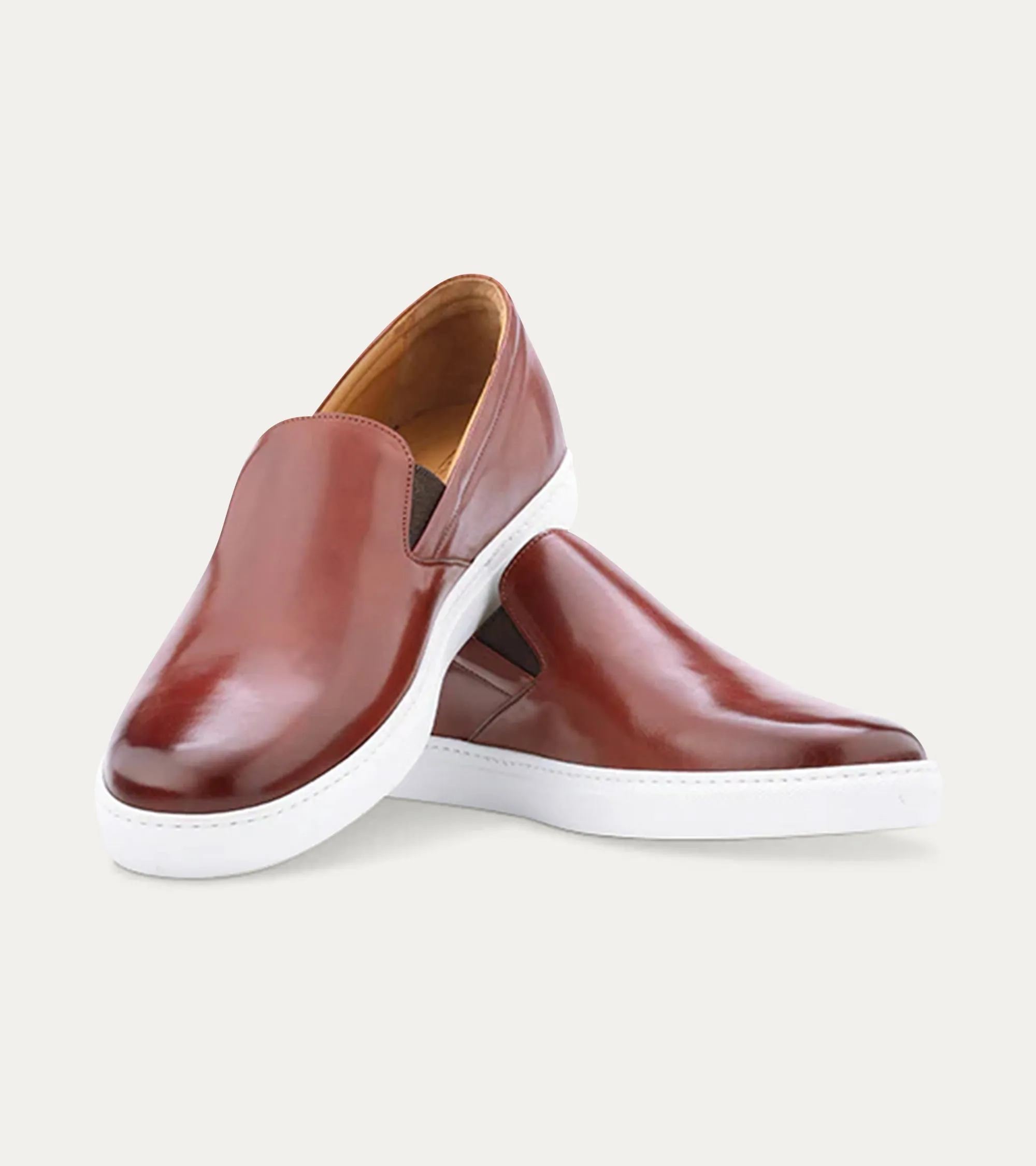 Slip On Sneaker In Brandy Antique