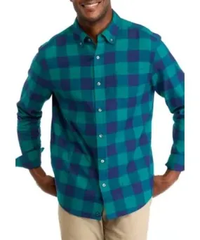 Southern Proper Men's Long Sleeve Flannel Buffalo Check Shirt