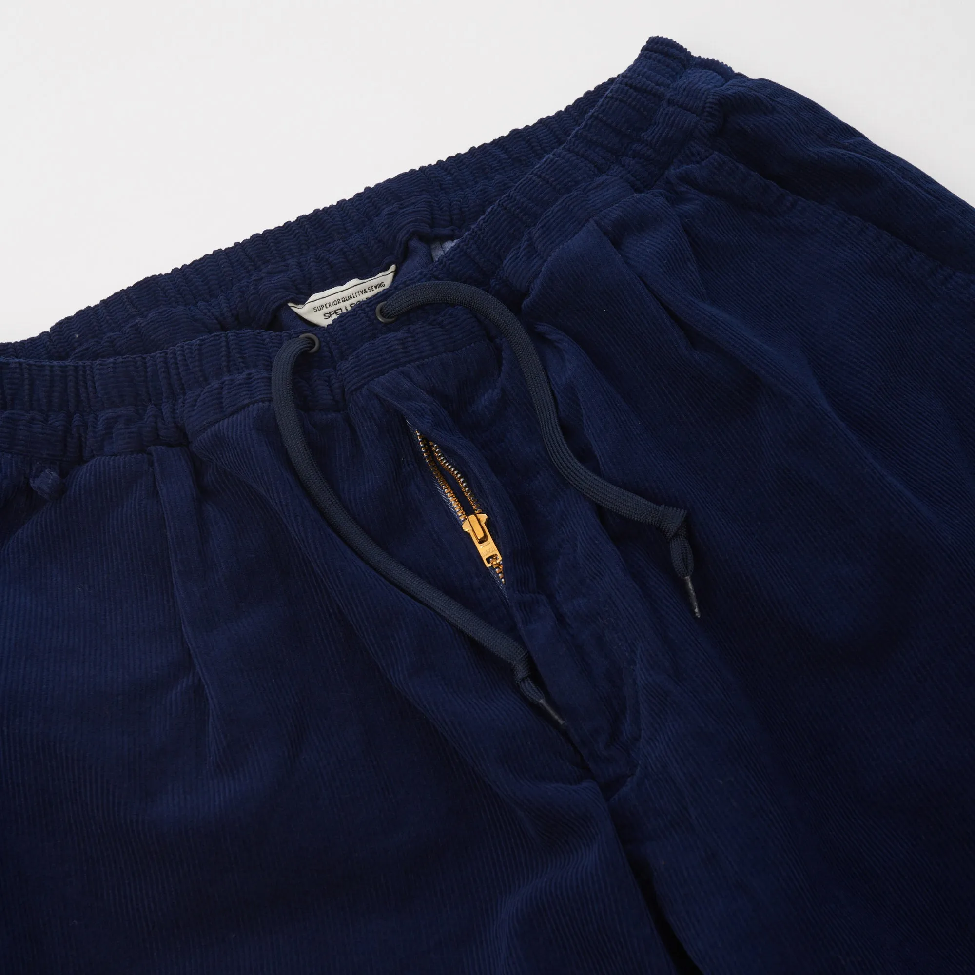 Spellbound 43-826H Corduroy Wide Tapered Trouser - Navy