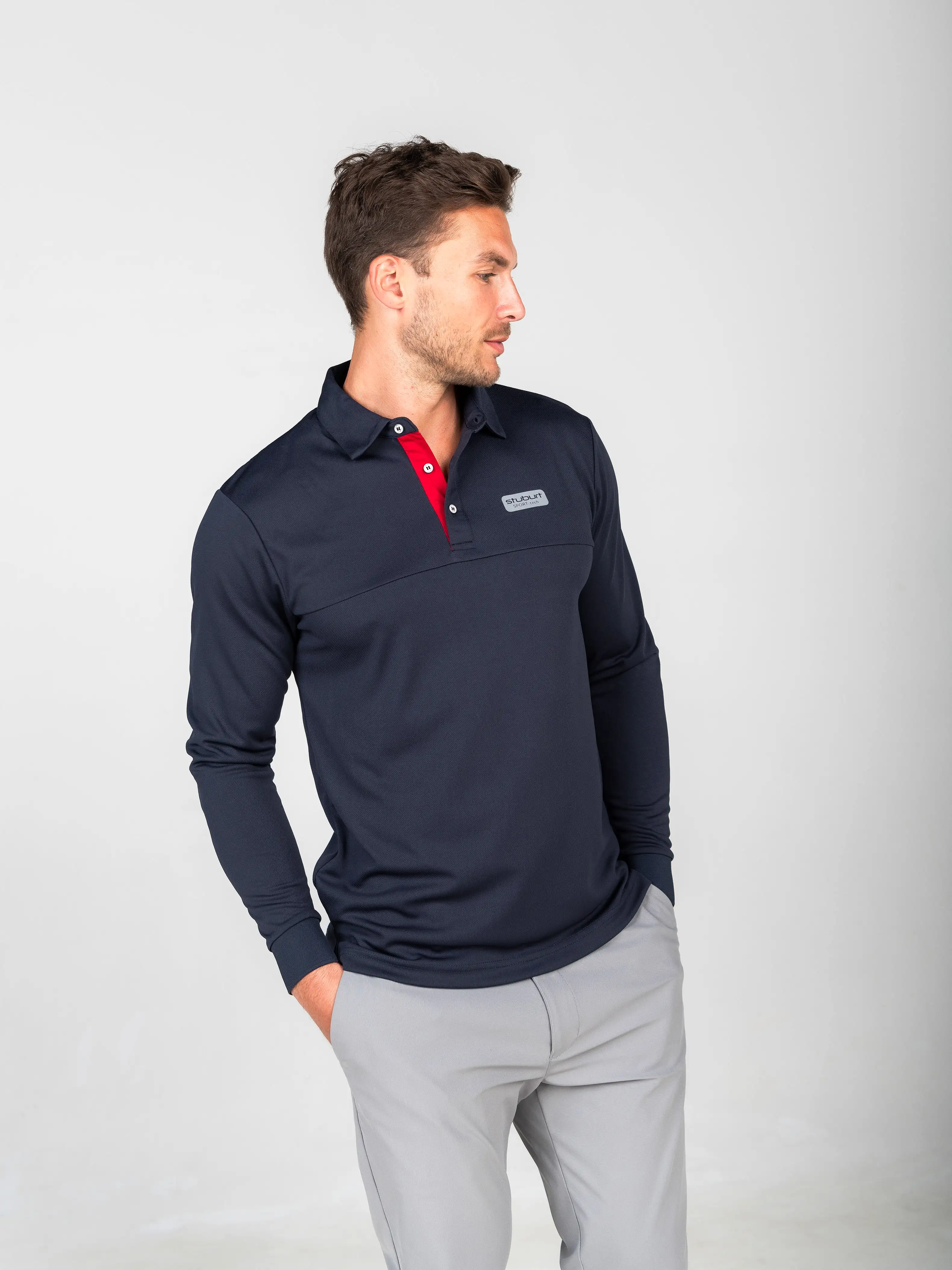 Sport-tech Long Sleeve Polo