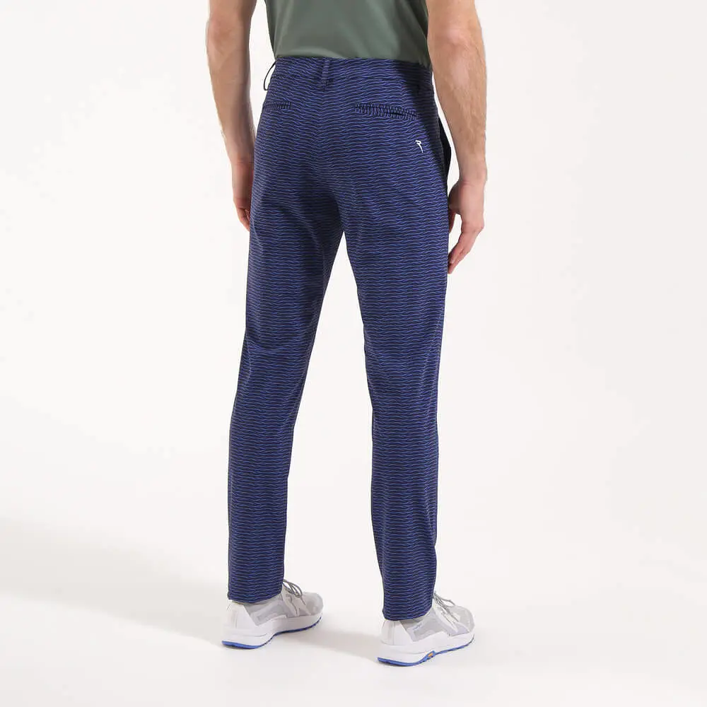 START | 4 WAY STRETCH WELT POCKET PRINTED TROUSERS