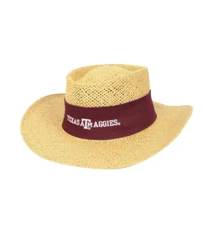 Straw Hat w/ Maroon Band