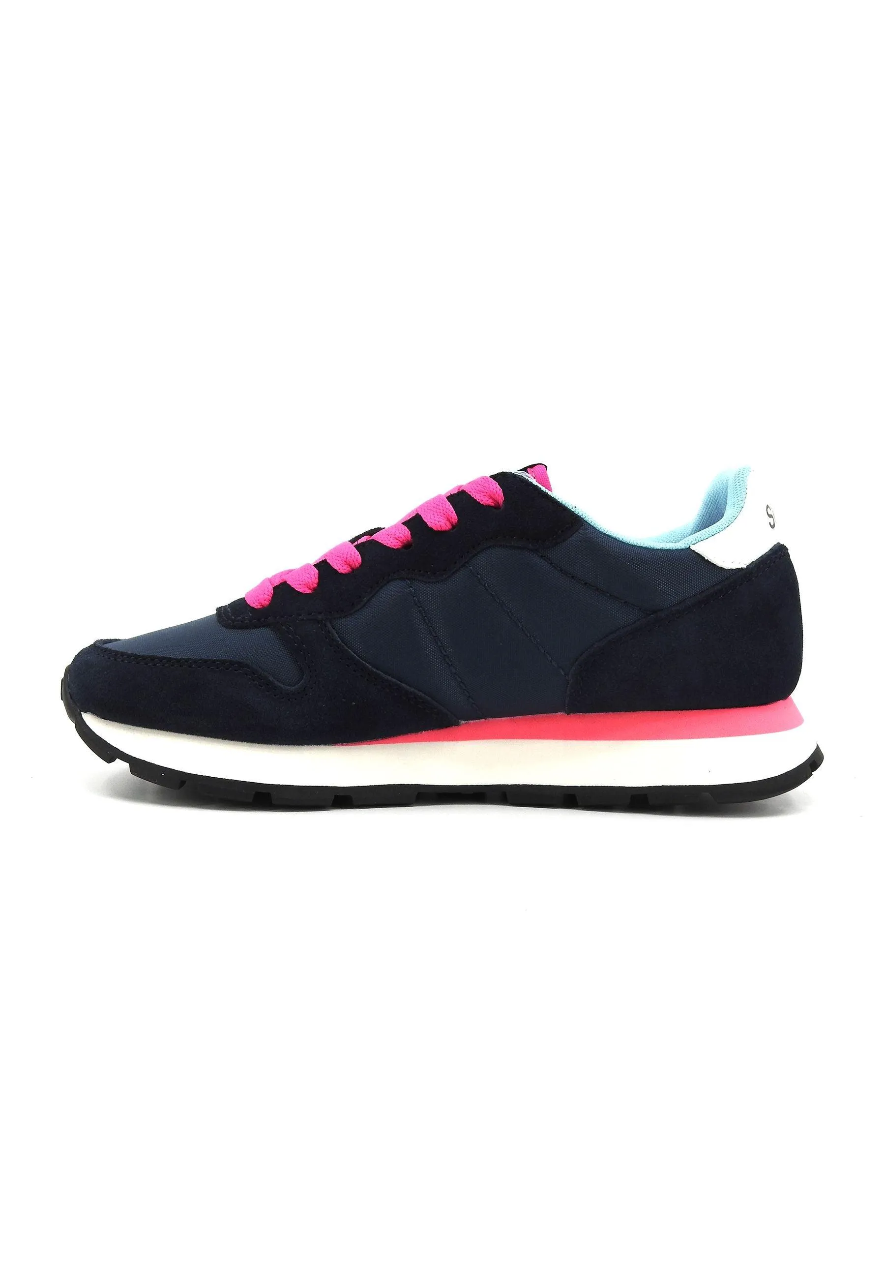 SUN68 Ally Solid Sneaker Donna Navy Blue Z34201