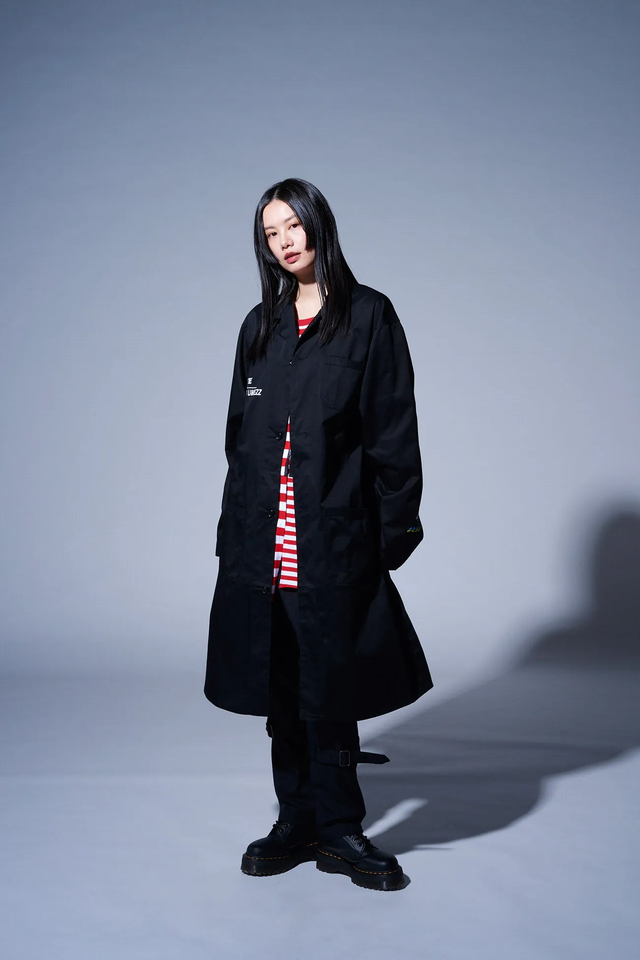 S'YTExKAZUO UMEZZ T/C TWILL ENGINEER COAT PRINTED WITH ARTWORK FEATURING ZOKU-SHINGO-REMINISCENCE-