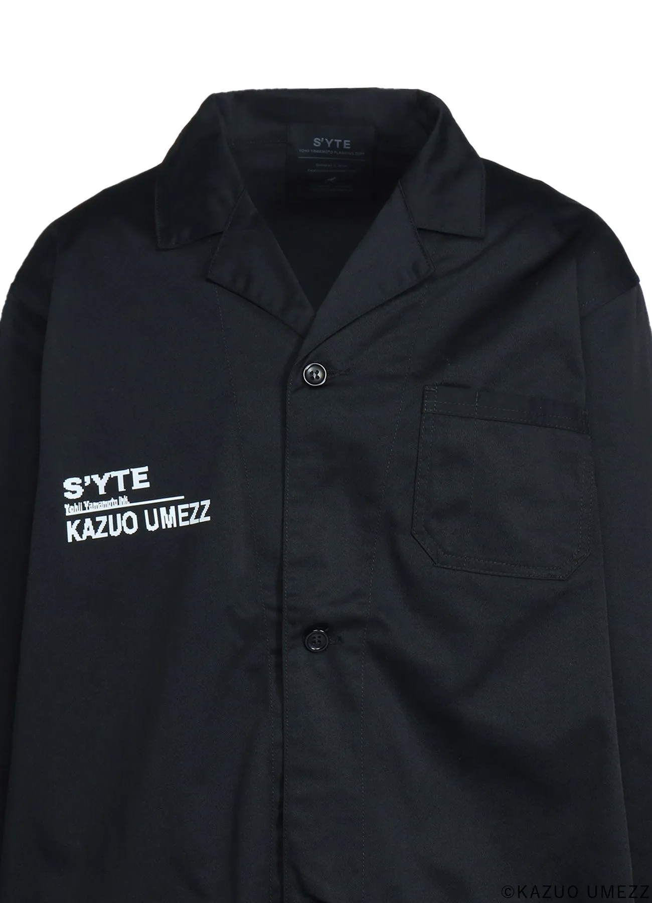 S'YTExKAZUO UMEZZ T/C TWILL ENGINEER COAT PRINTED WITH ARTWORK FEATURING ZOKU-SHINGO-REMINISCENCE-