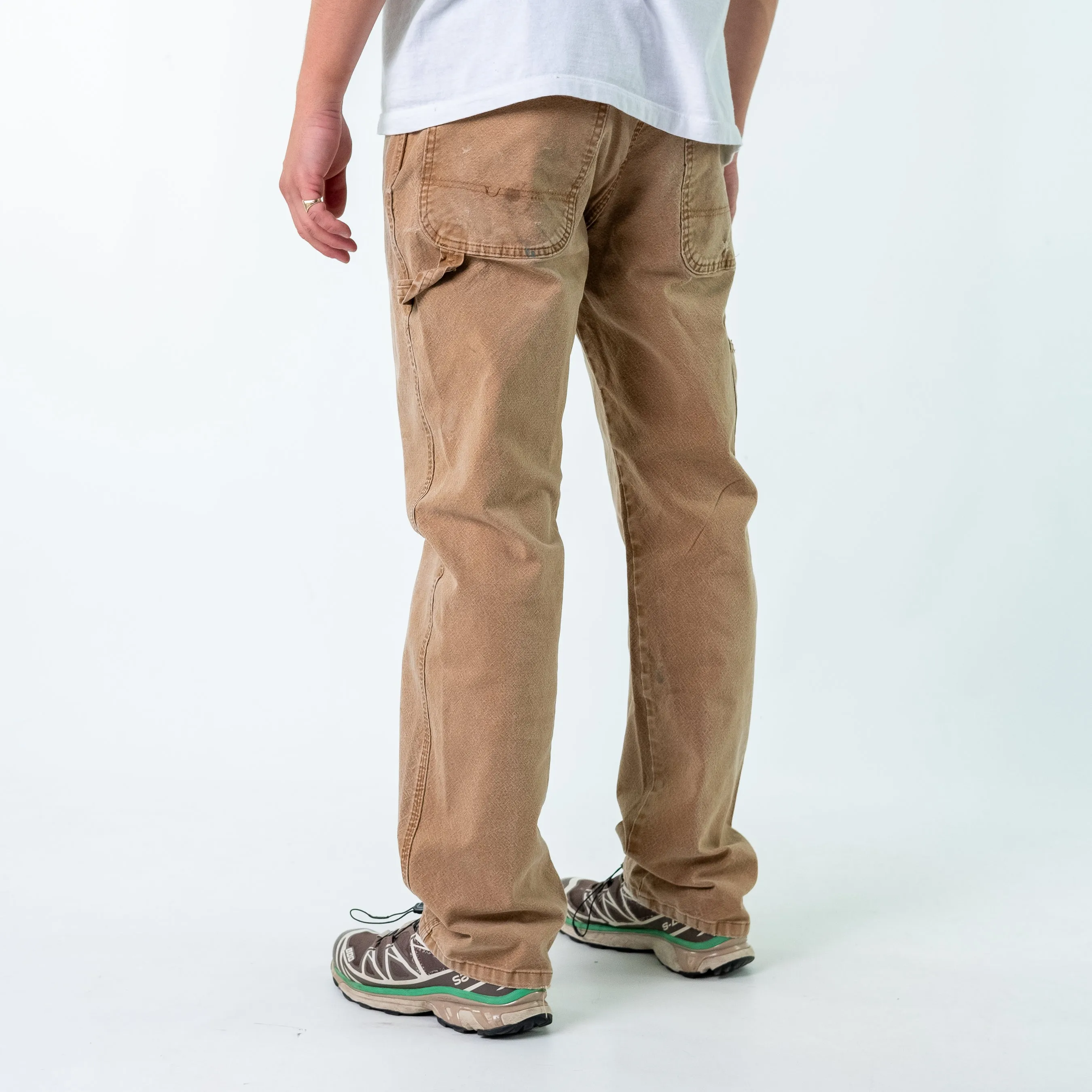 Tan 90s Dickies Denim Carpenter Jeans Baggy Pants (34x34)