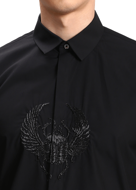 The Hand Embroidered Scarab Shirt