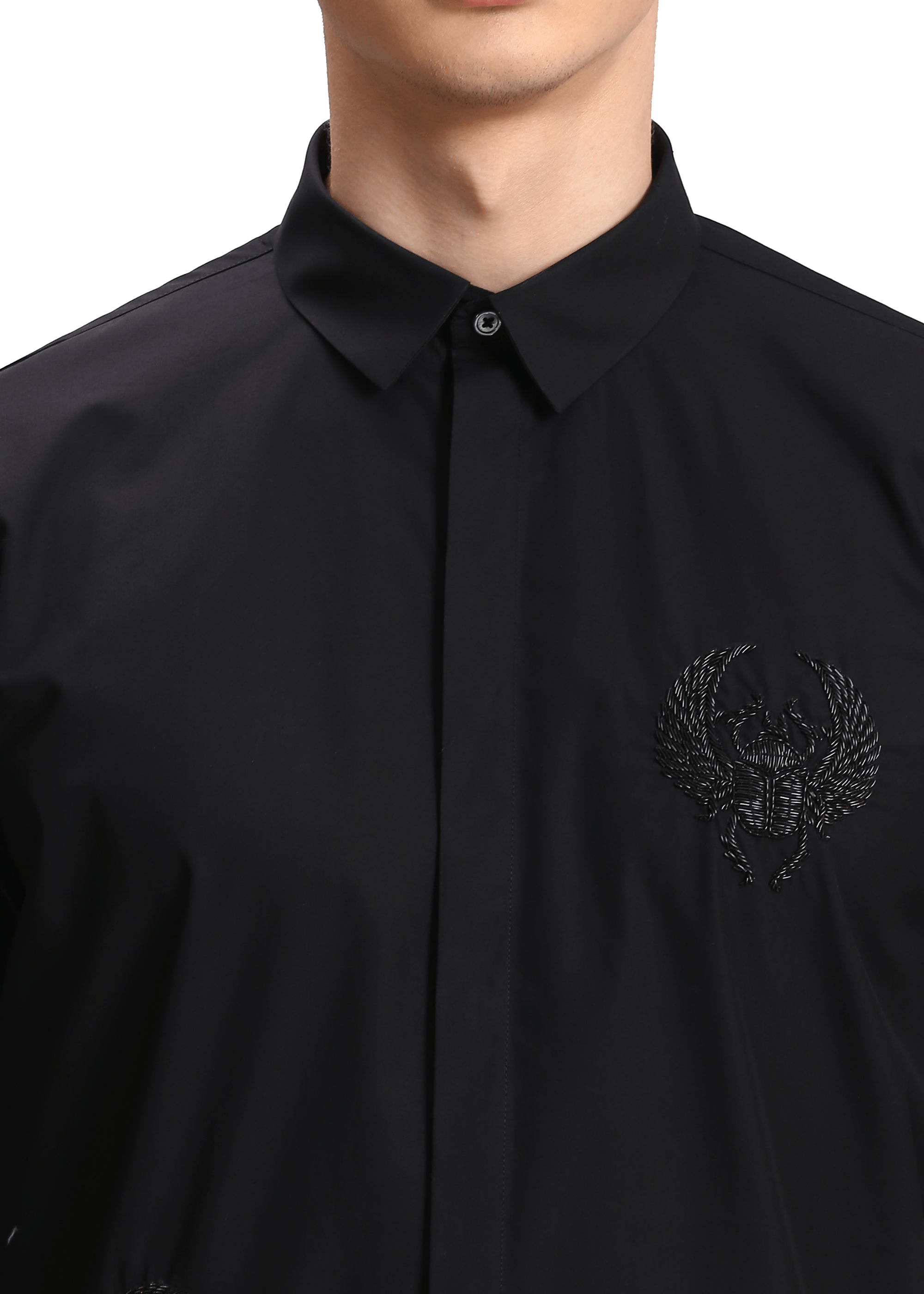 The Hand Embroidered Zardosi Scarab Shirt