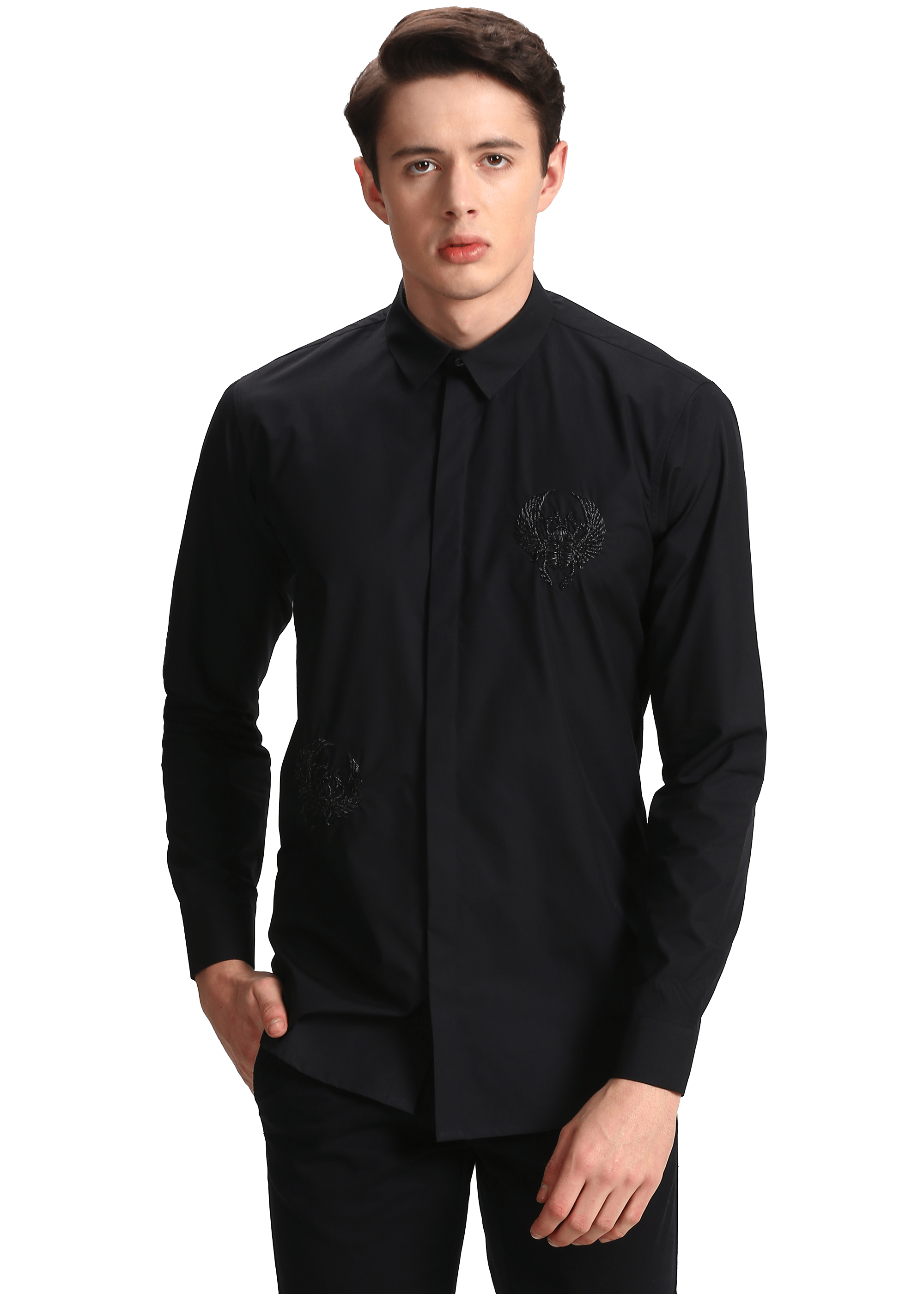 The Hand Embroidered Zardosi Scarab Shirt