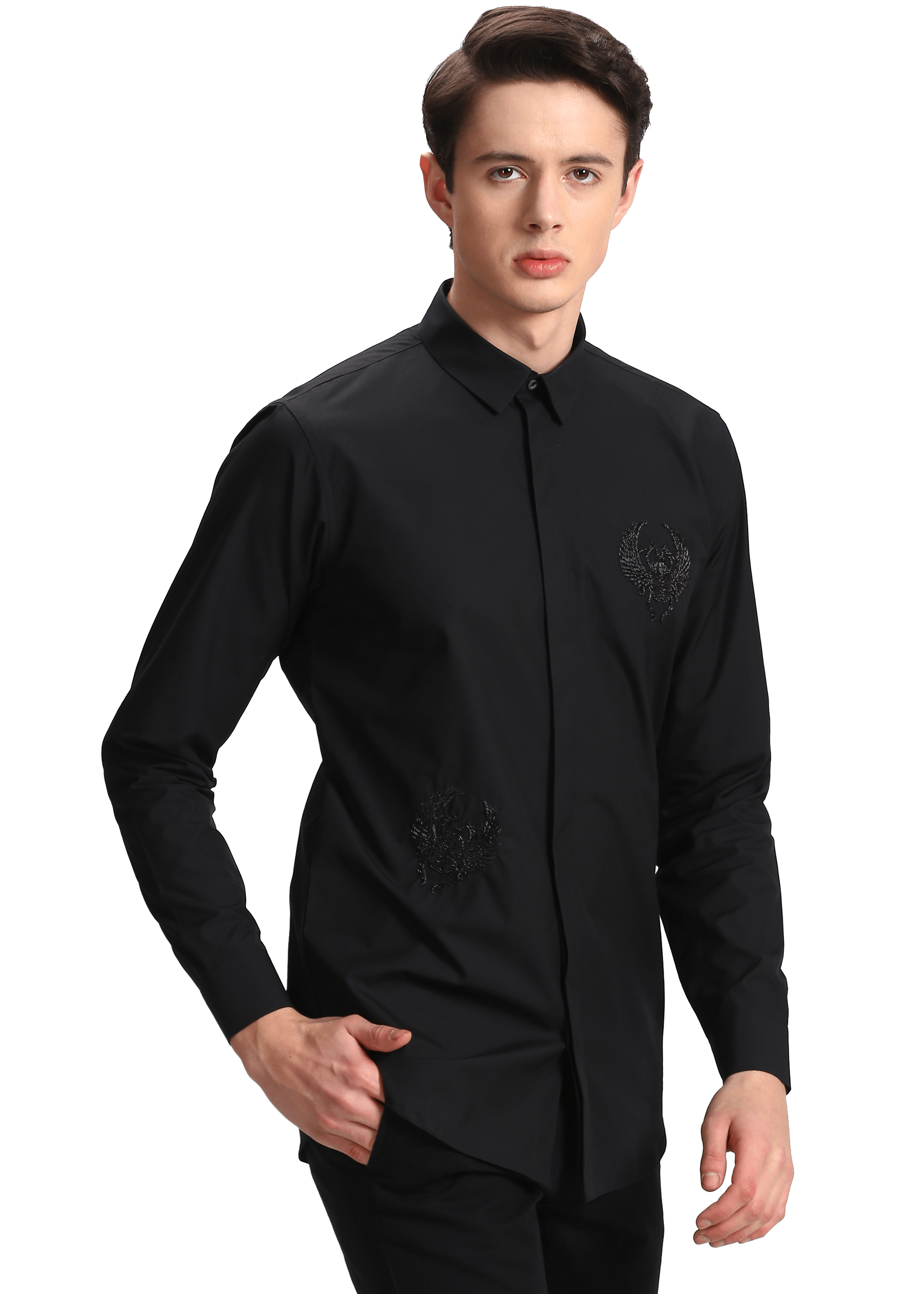 The Hand Embroidered Zardosi Scarab Shirt