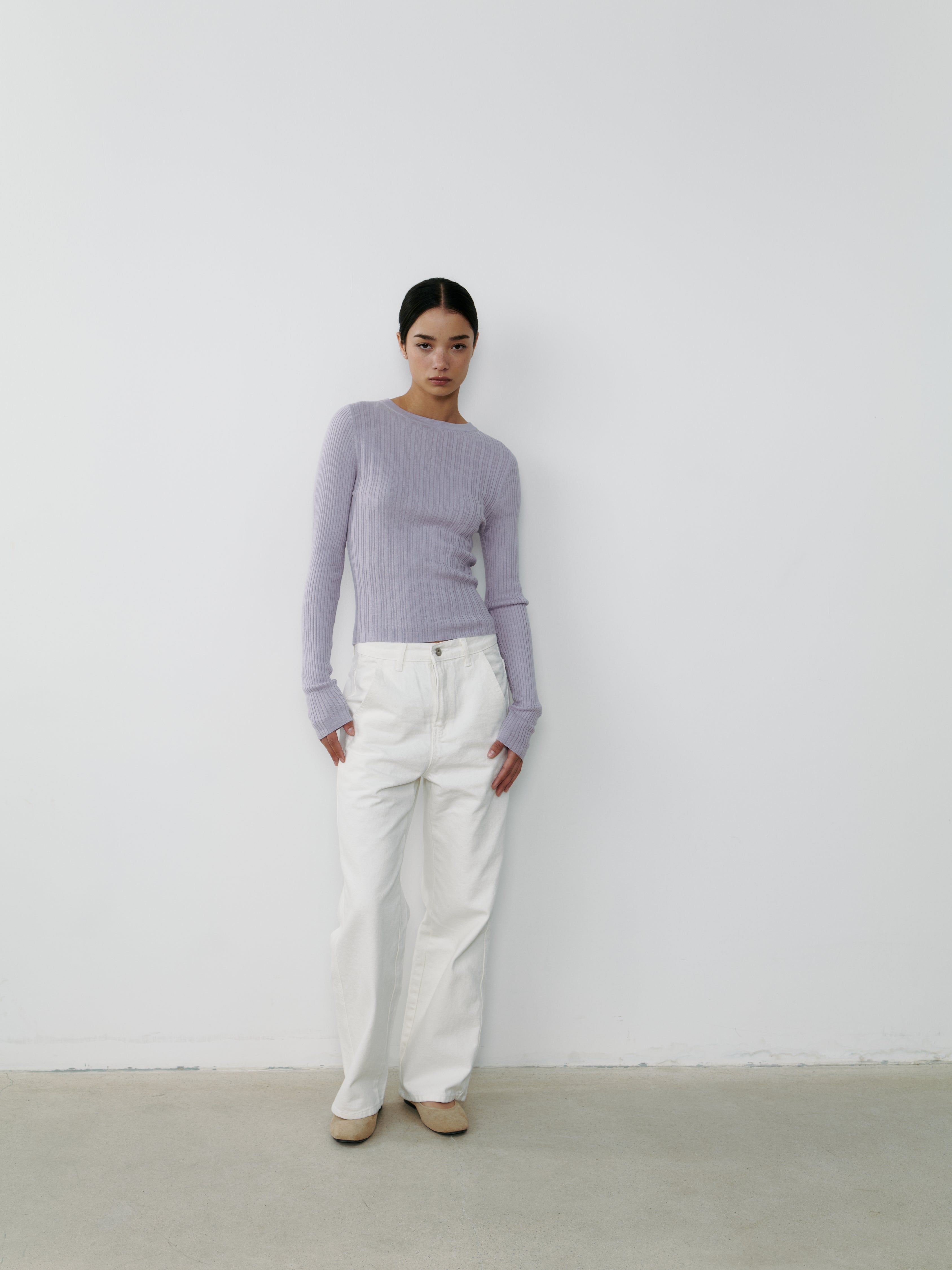 THE SILK RIBBED BOATNECK - HELIOS