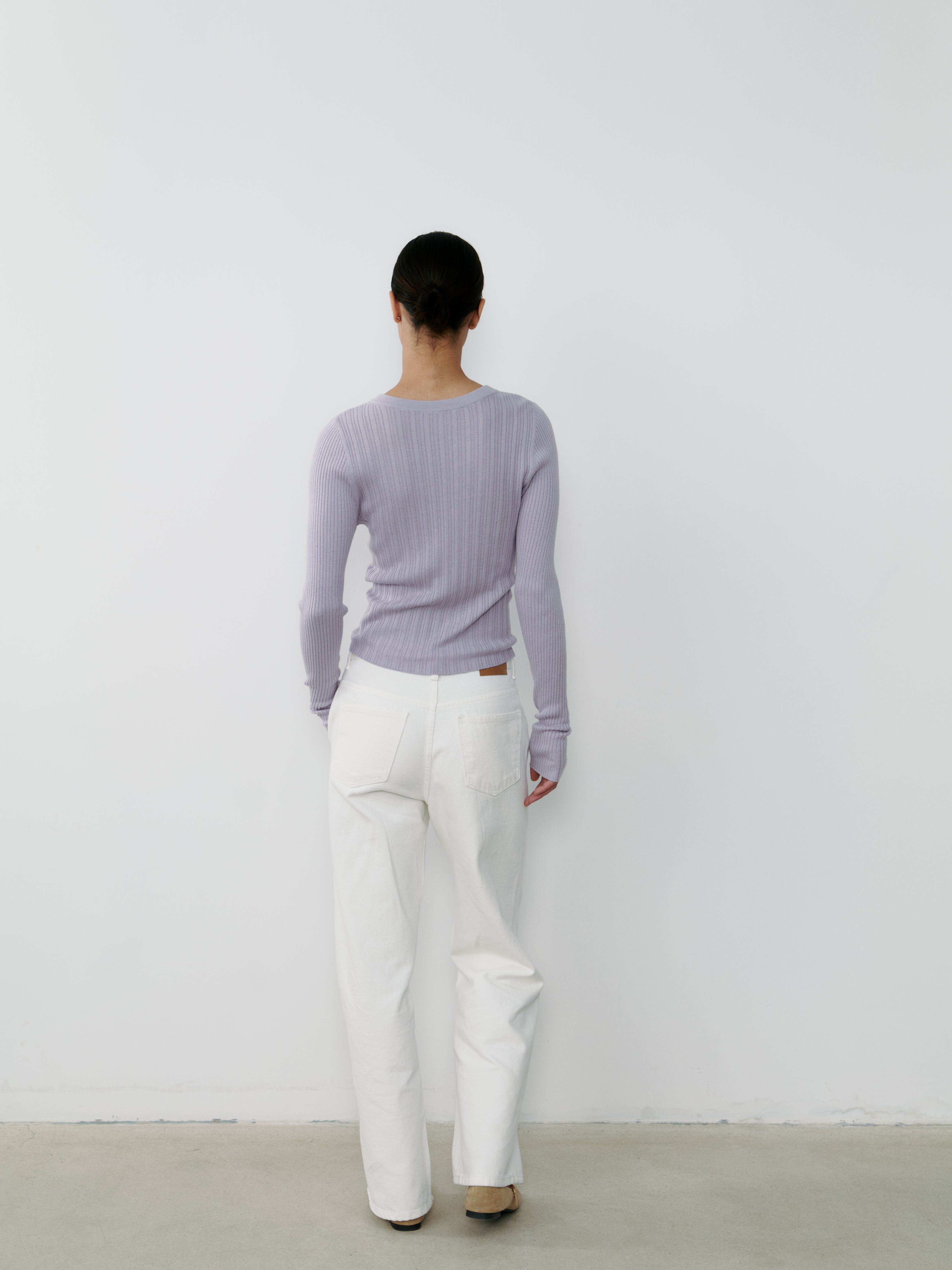 THE SILK RIBBED BOATNECK - HELIOS